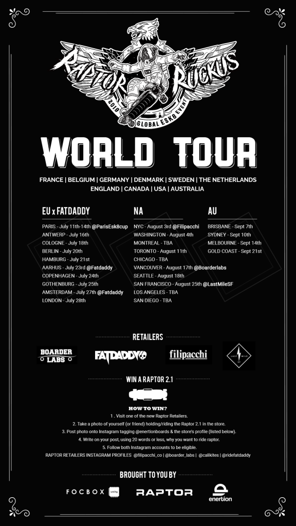 Deltag Fatdaddy og Enertion på Raptor Ruckus EU Tour Fatdaddy enertion raptor europa tour