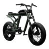 Super73-RX Olive Drab Powerful 2000W motor with 40+ miles range, street-legal without license, multi-mode ride settings, connected app, and rugged Olive Drab design for versatile urban and off-road use