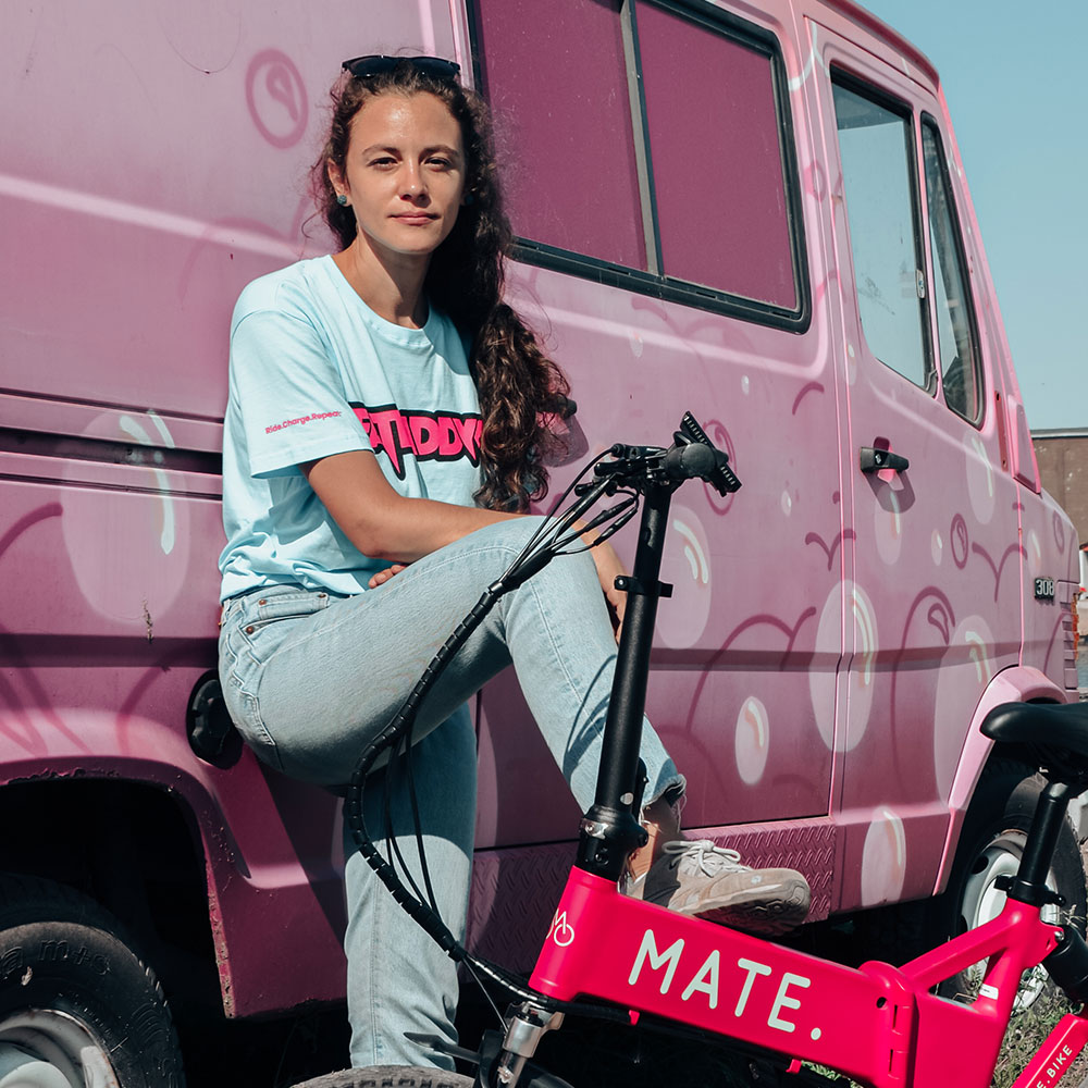 Fatdaddy t-shirt Blue/Pink Fatdaddy t-shirt Blue/Pink - Billede 2