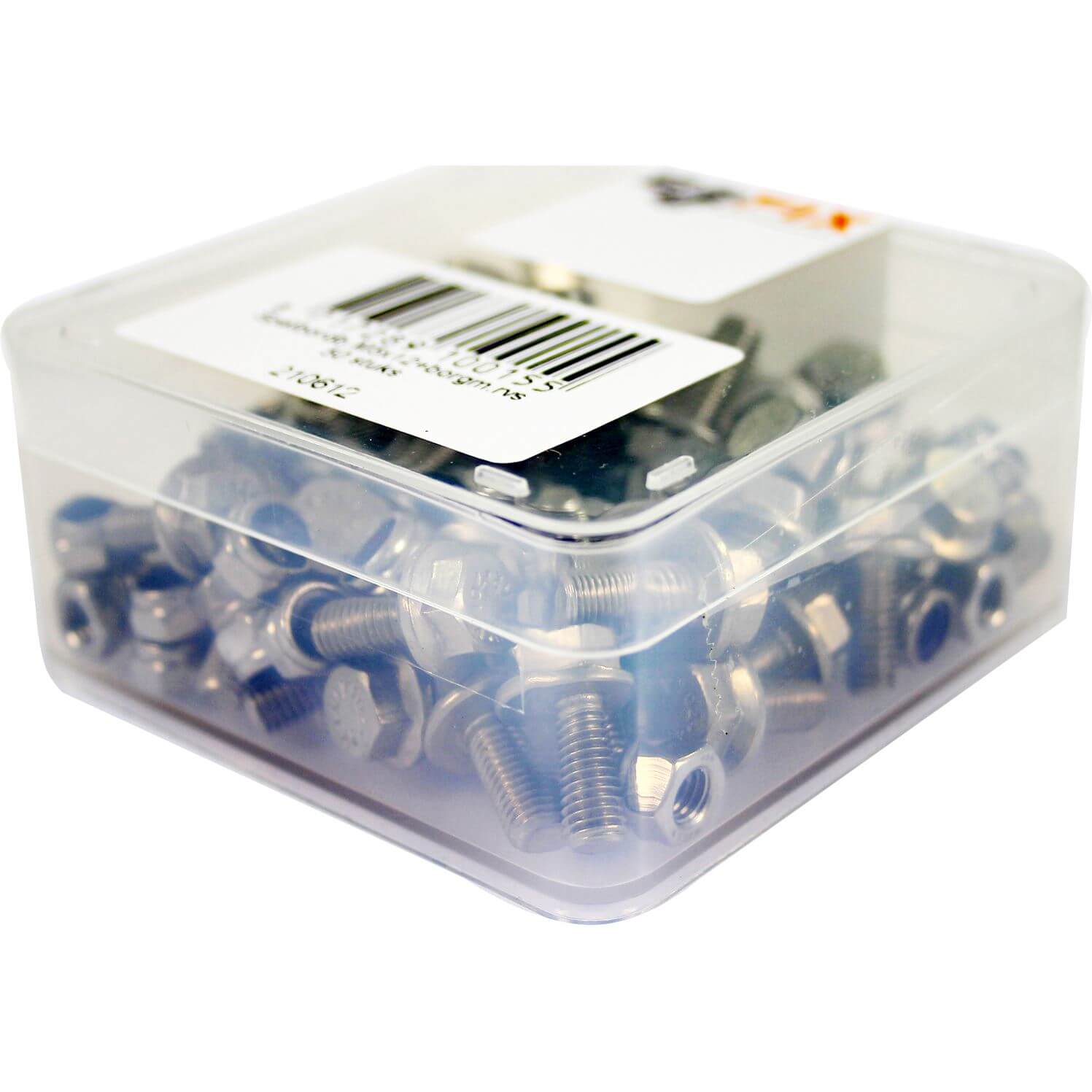 Bofix Box Fender Bolt M5x12 Lock Nut Stainless Steel (50 Pieces)