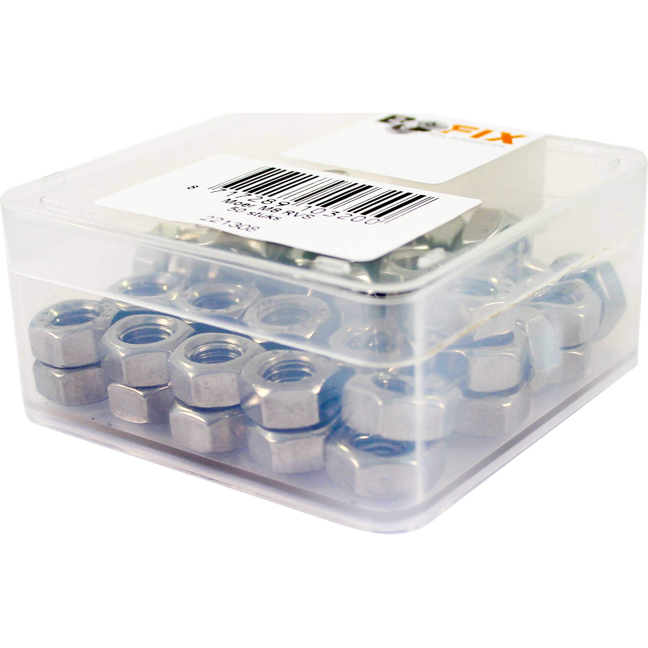 Bofix Box Nut M8 Stainless Steel (50 Pieces)