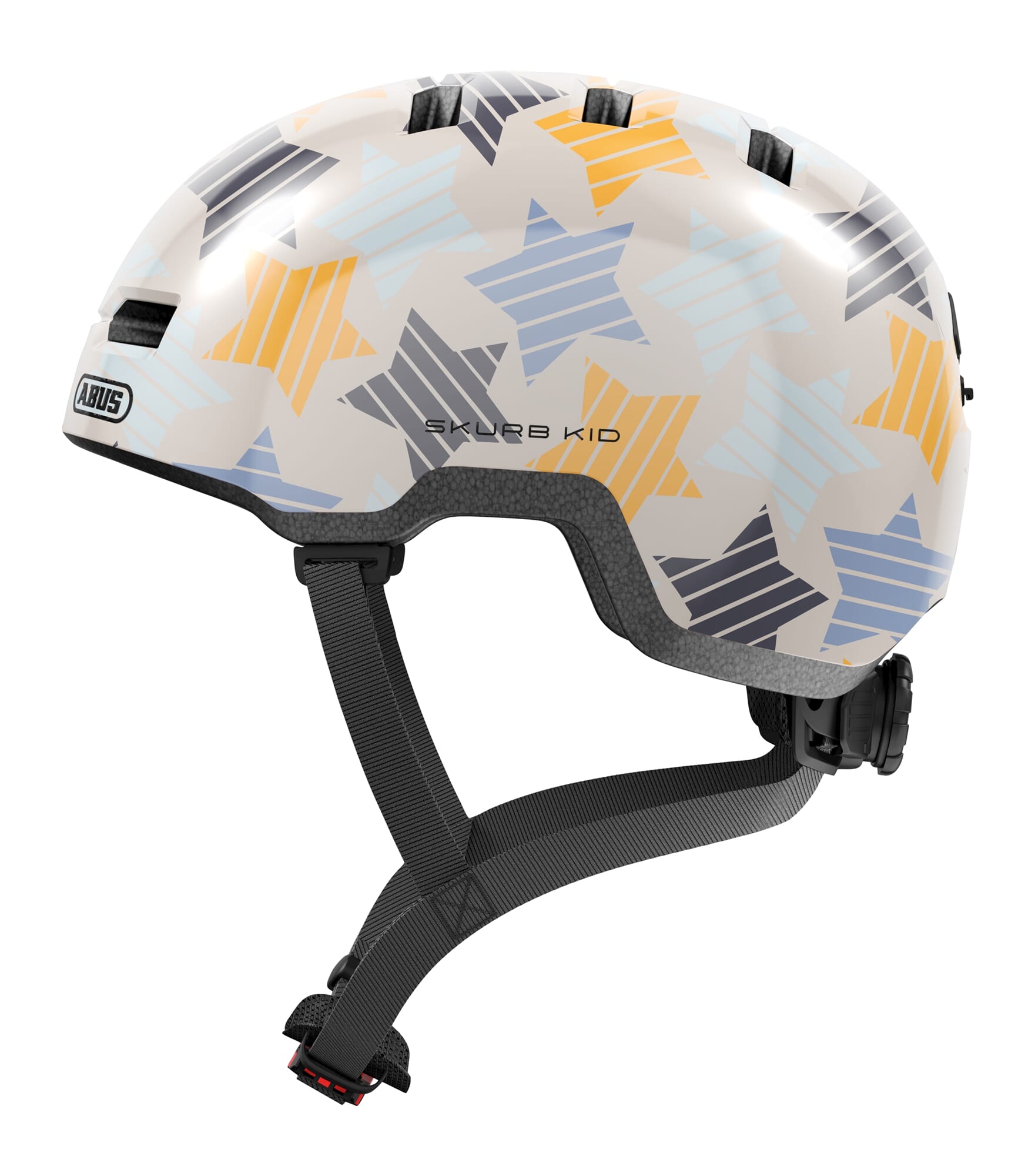 Abus Helmet Skurb Kid Grey Stars M 50-55cm