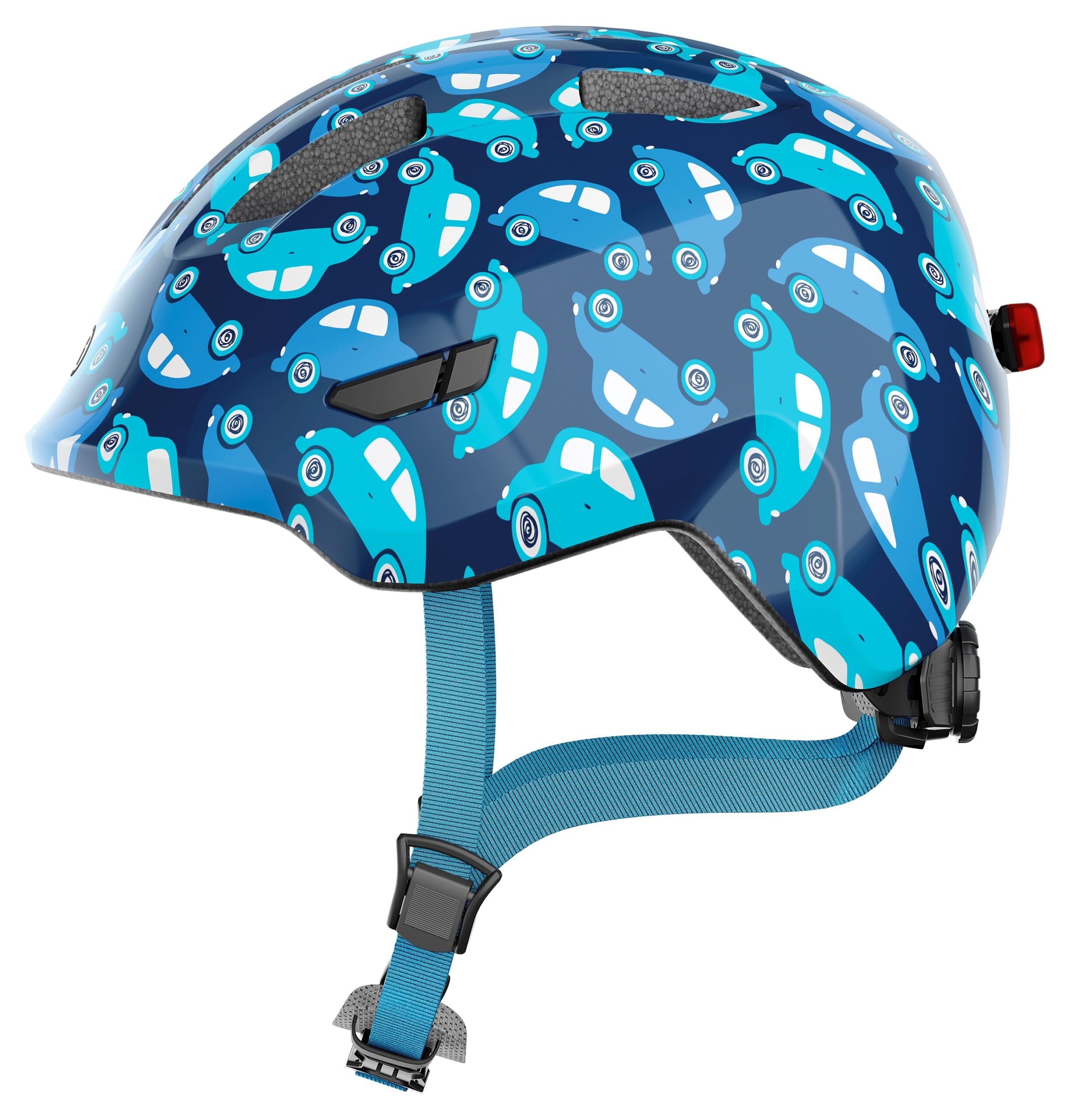 Abus Helmet Smiley 3.0 LED Blue Car M 50-55cm