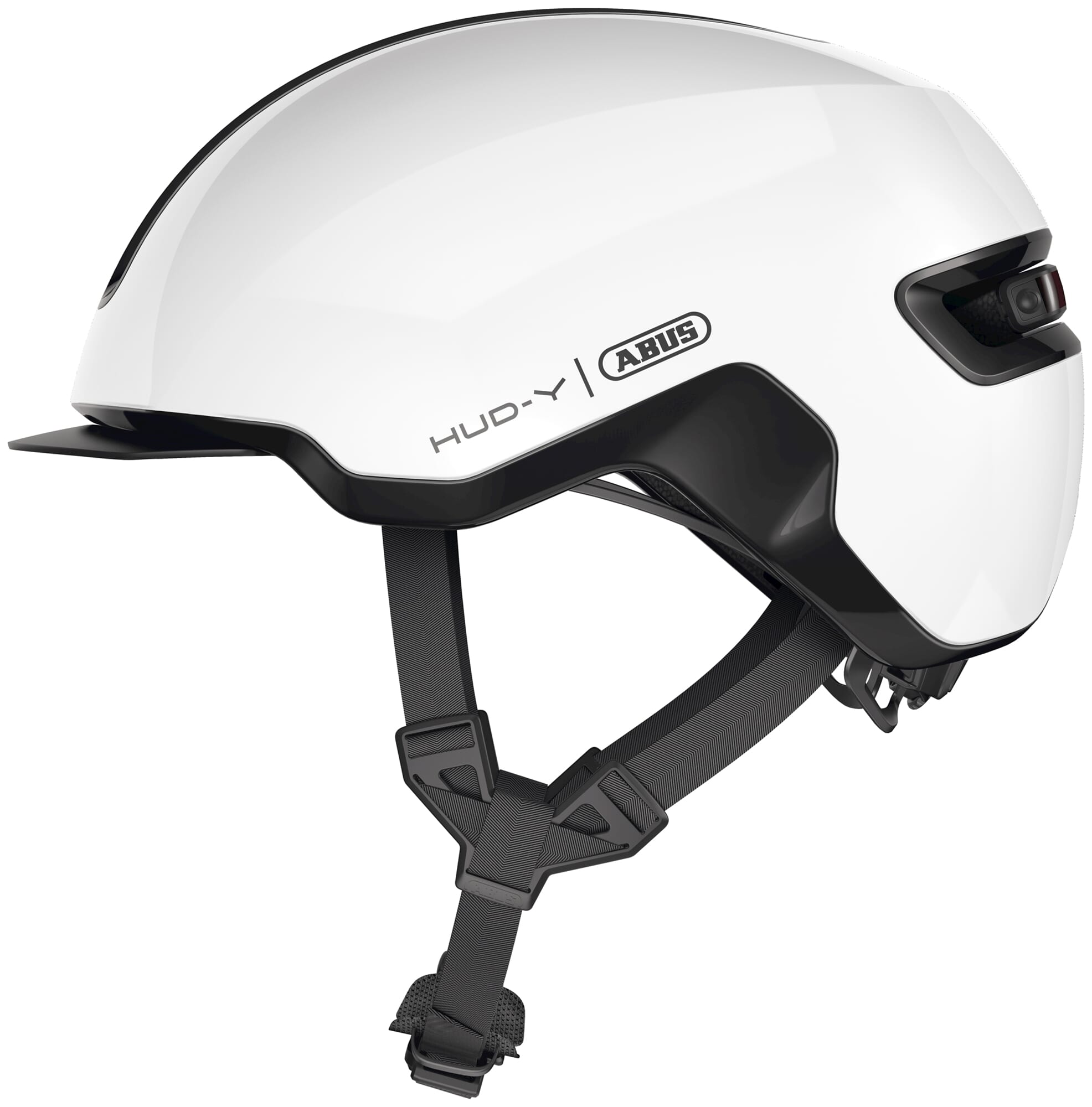 Abus Helmet HUD-Y Shiny White M 54-58cm