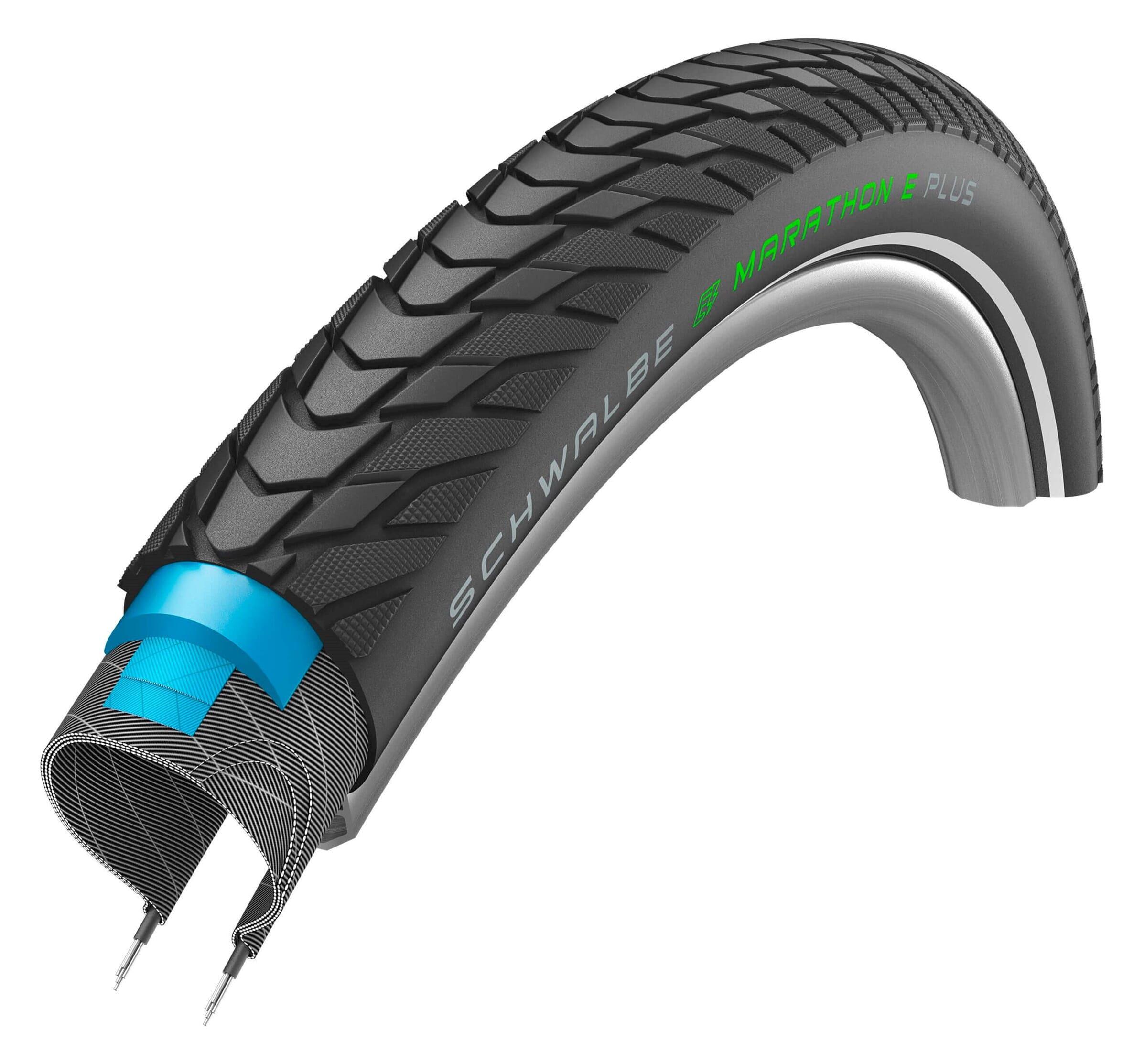 Schwalbe Btb Marathon E-Plus 28 x 2.15 Black Reflective