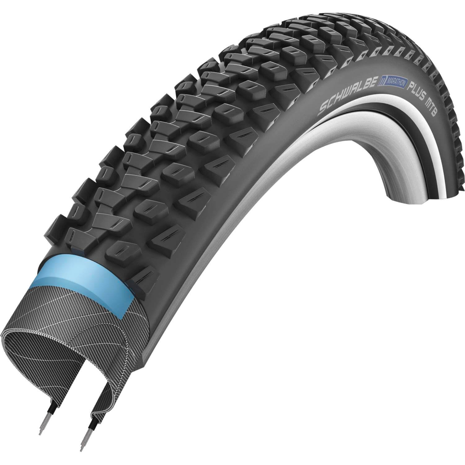 Schwalbe Btb Marathon Plus MTB 29 x 2.10 Black Reflective