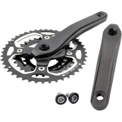 Crankset 44/32/22 Aluminum Black