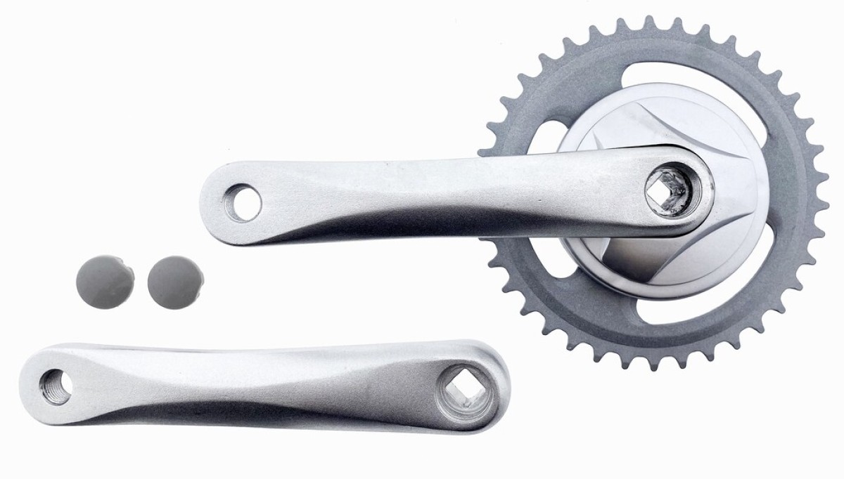 Vinty Crankset 38T 1/8 Inch Crank 170mm Silver Vinty Crankset 38T 1/8 Inch Crank 170mm Silver