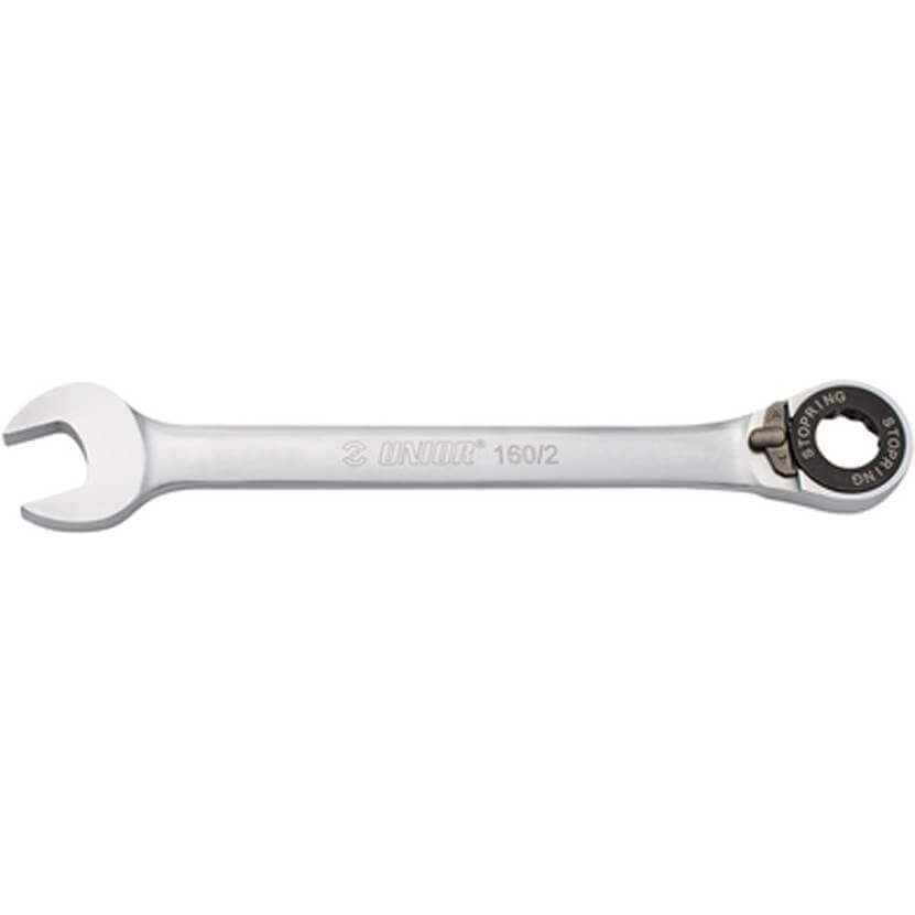 Unior Open End/Ring Ratchet Wrench 17
