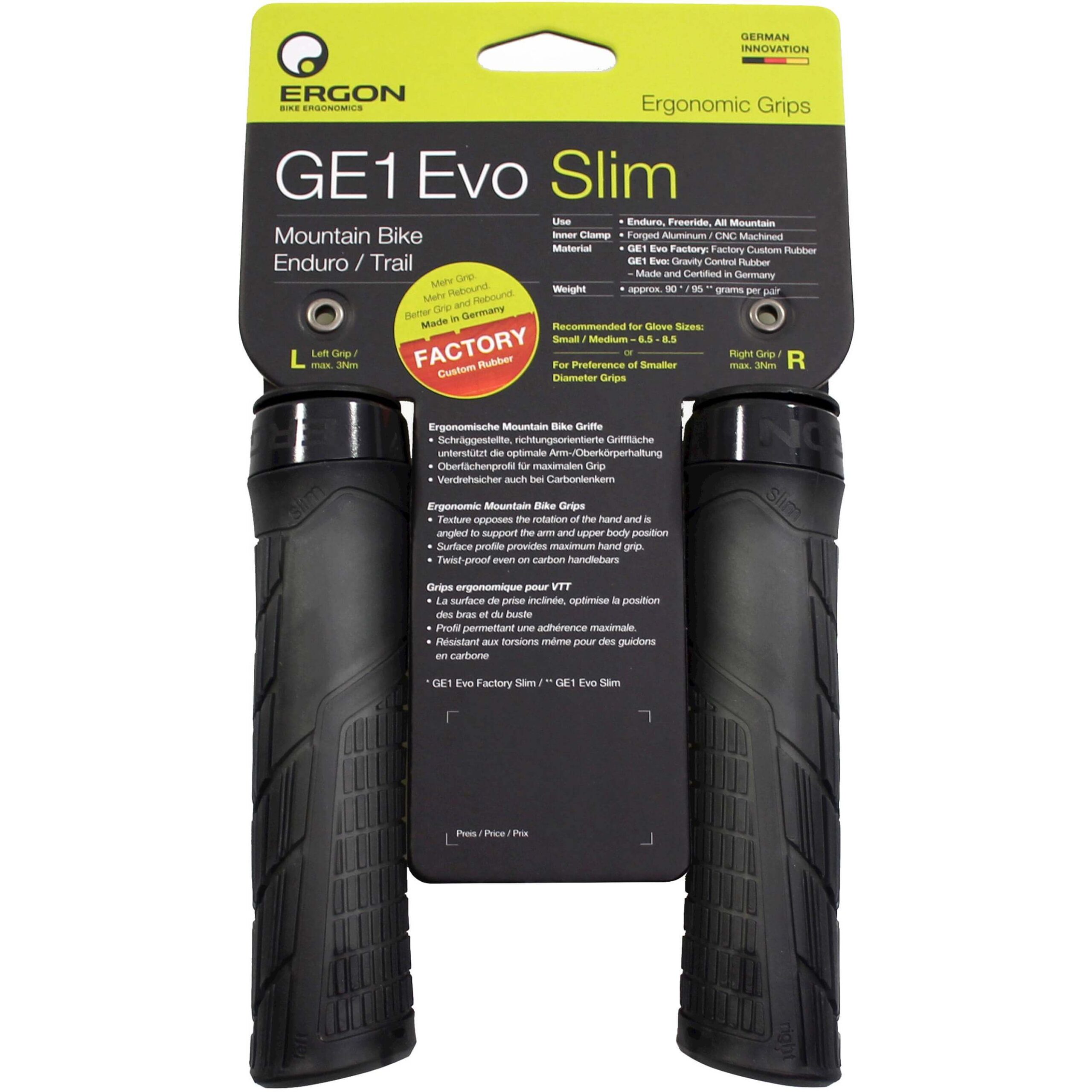Ergon Grips GE1 EVO Factory Slim Frozen Black