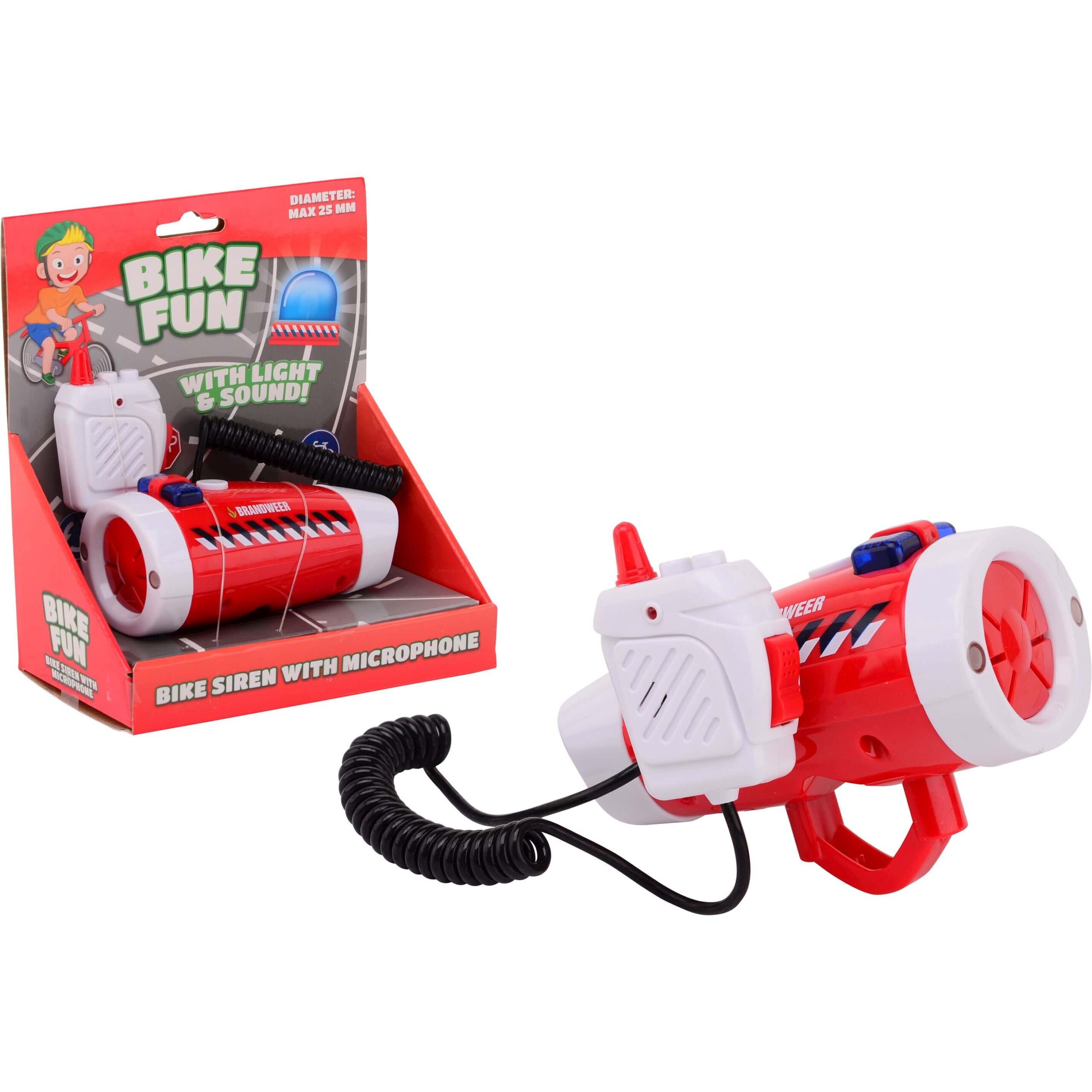 Bike Fun Fire Brigade Siren with Bike Light and Microphone Bike Fun Fire Brigade Siren with Bike Light and Microphone