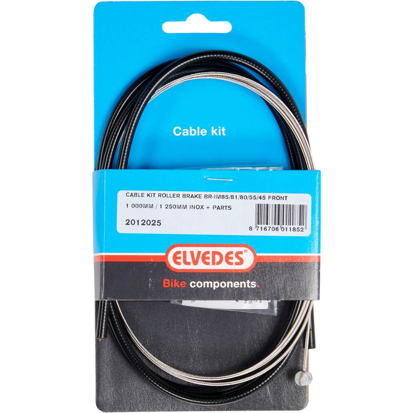 Elvedes Brake Cable For Rollerbrake BR-IM85/81/55/45 Black