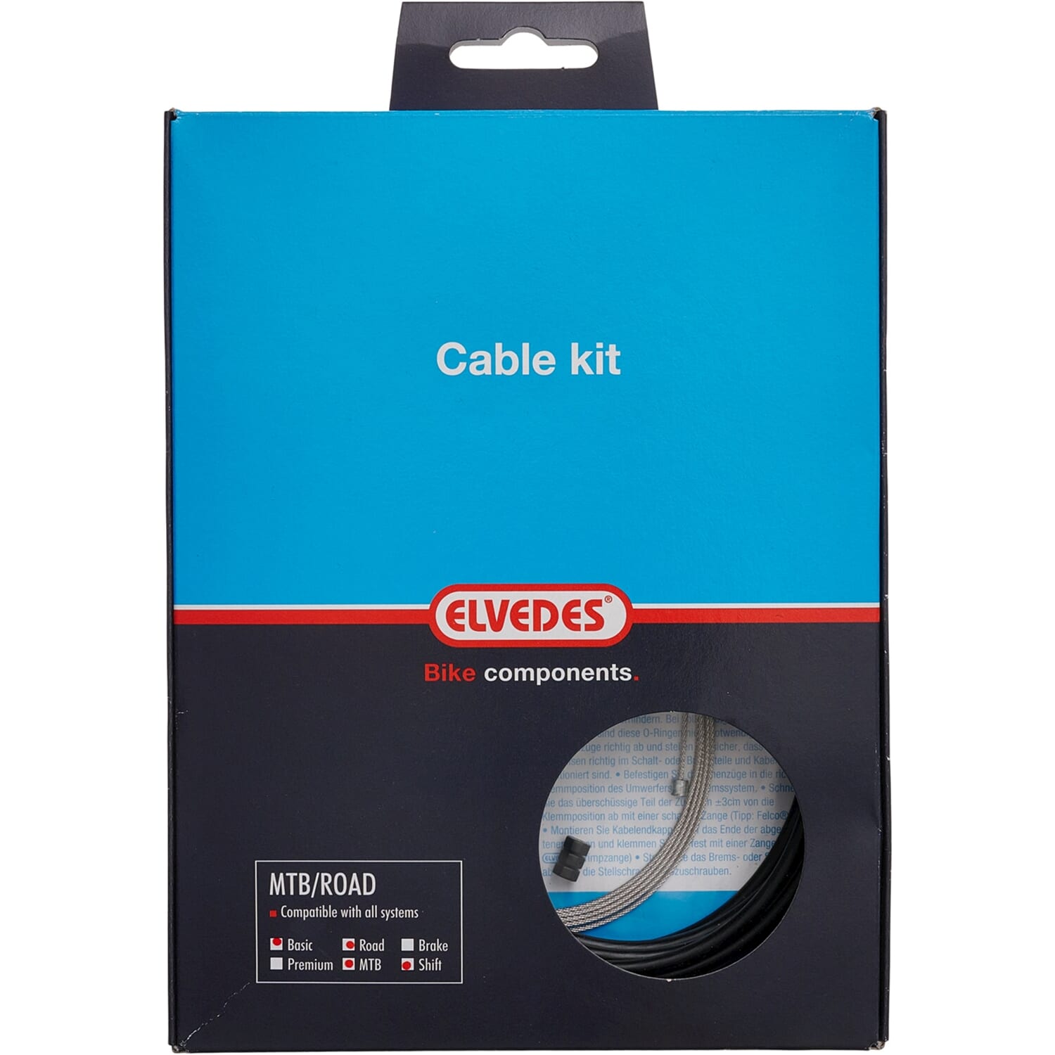 Elvedes Shift Cable Kit 1x Black