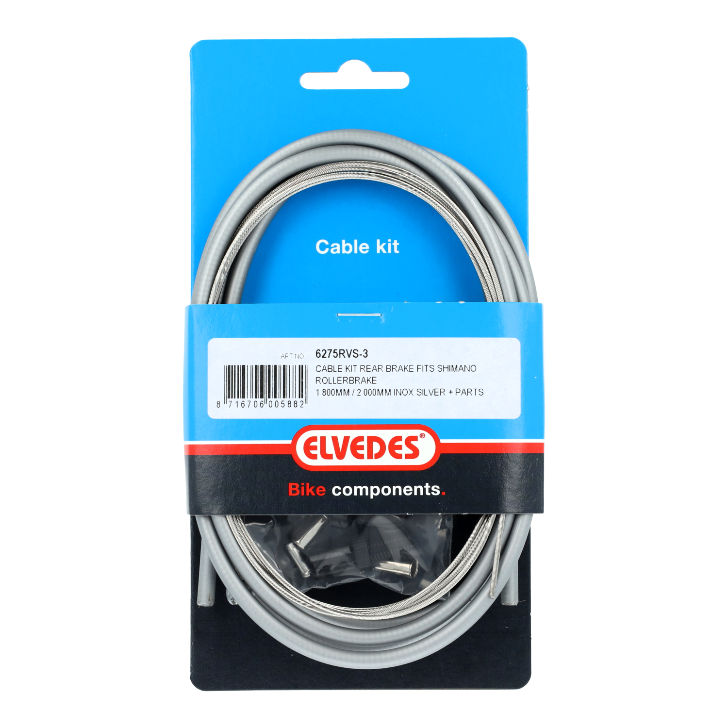 Elvedes Rear Brake Cable Nexus Silver
