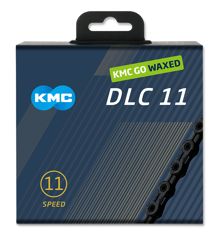 KMC Chain DLC11 Black 118 Links Waxed KMC Chain DLC11 Black 118 Links Waxed