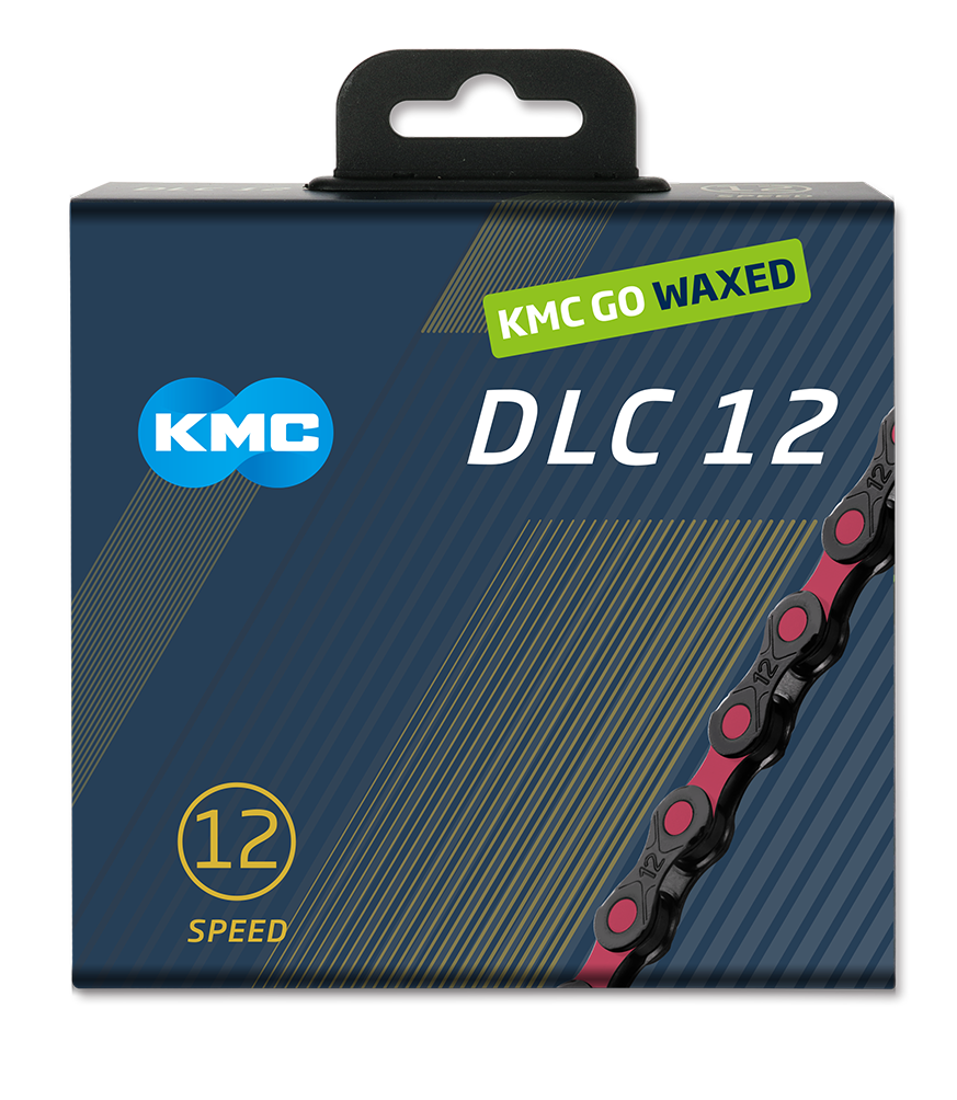 KMC Chain DLC12 Black/Pink 126s Waxed KMC Chain DLC12 Black/Pink 126s Waxed