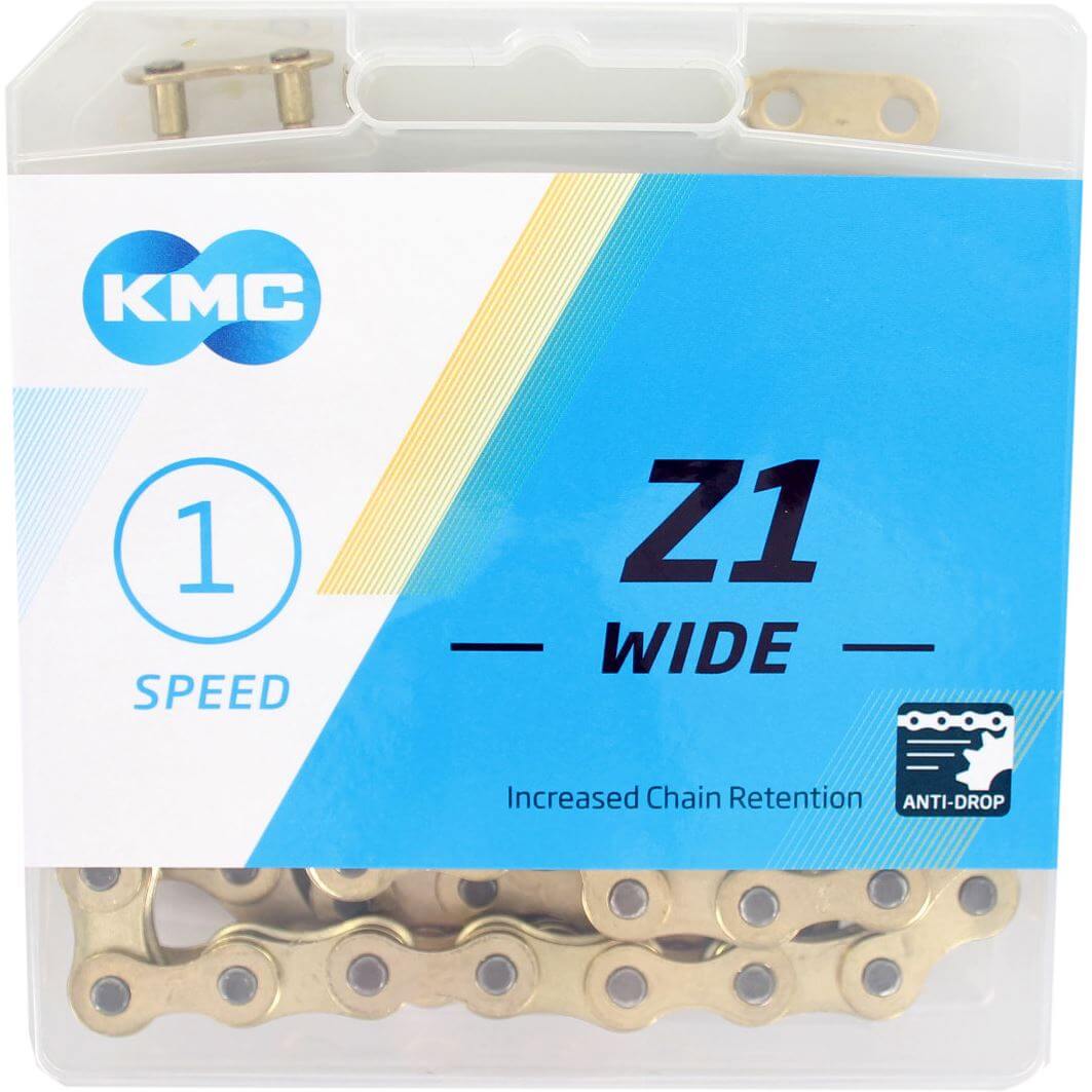 KMC Chain Z1 1/8 Wide Gold 112 Links