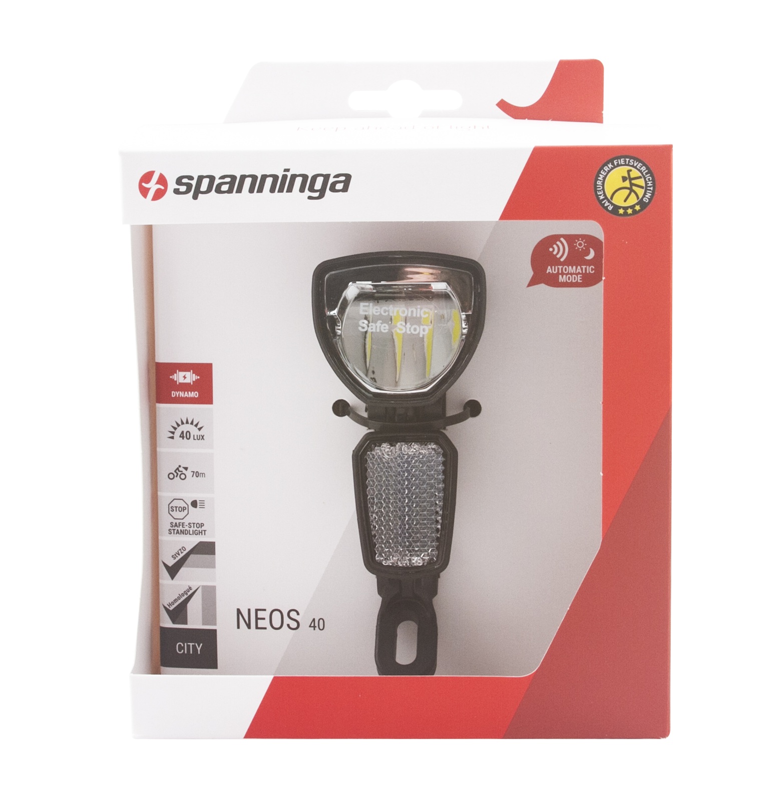 Spanninga Headlight Neos 40 XDASc Dynamo Spanninga Headlight Neos 40 XDASc Dynamo