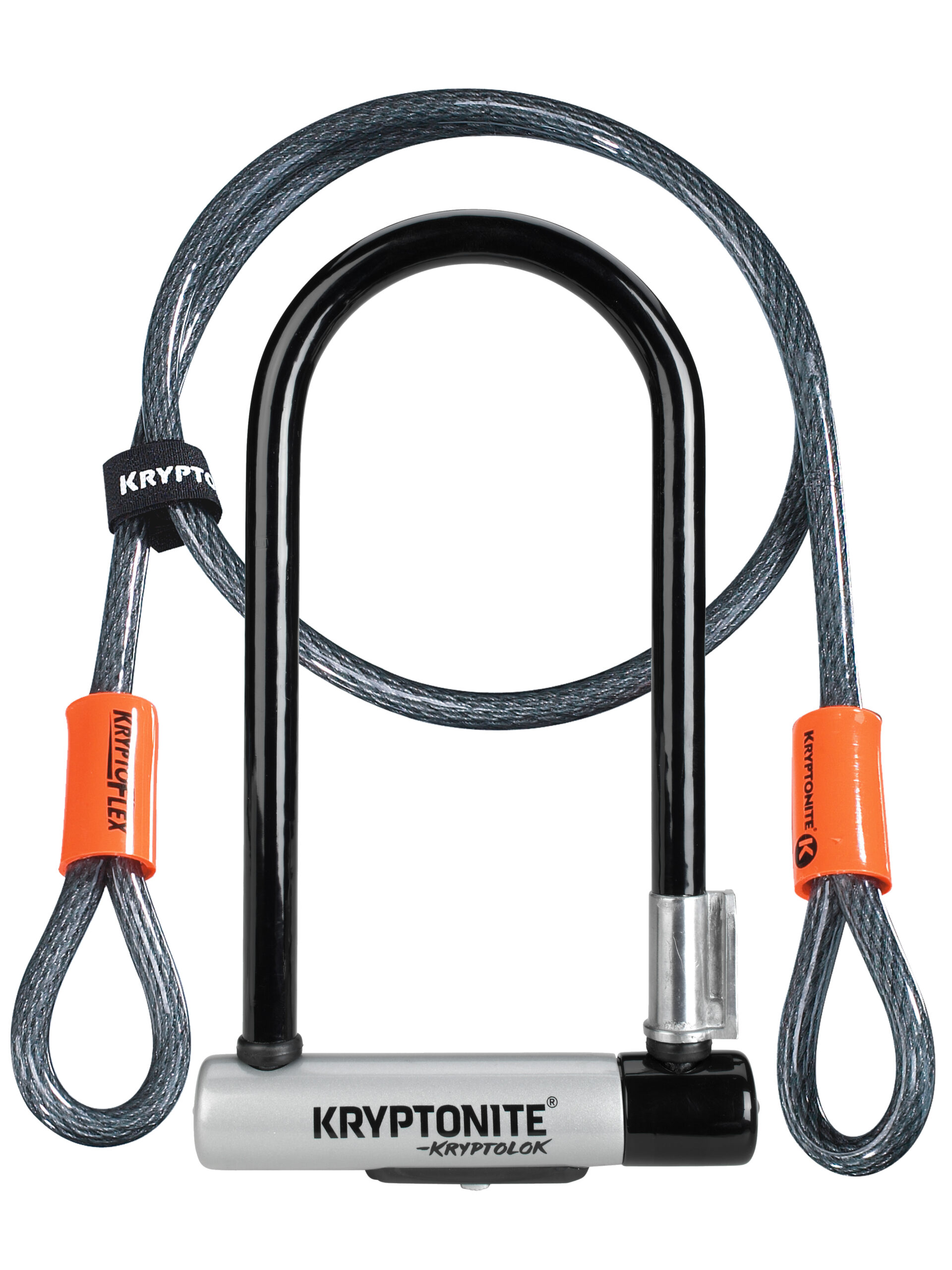 Kryptonite U-Lock Kryptolok Standard With Cable ART2 Kryptonite U-Lock Kryptolok Standard With Cable ART2