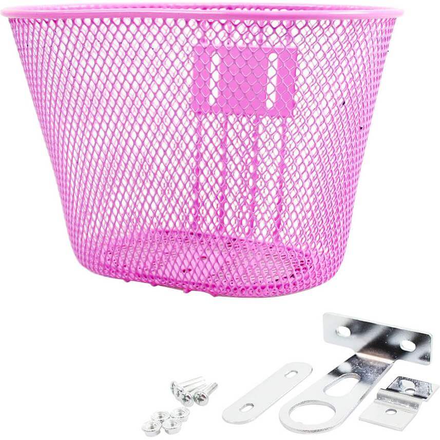 Piazza Small Bicycle Basket 7.5L Pink 25.5x17.5x17cm