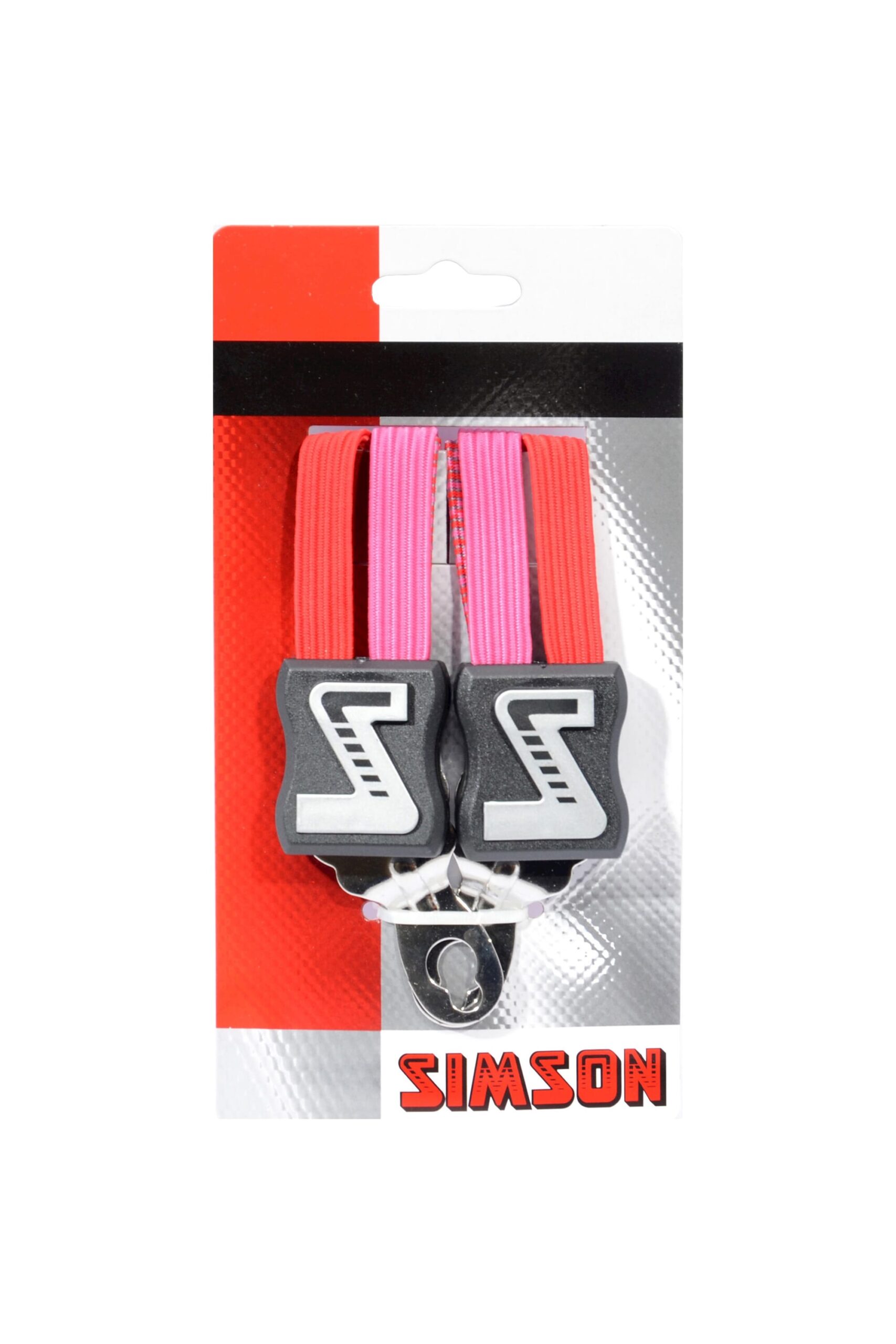 Simson Short Ratchet Strap Red Pink