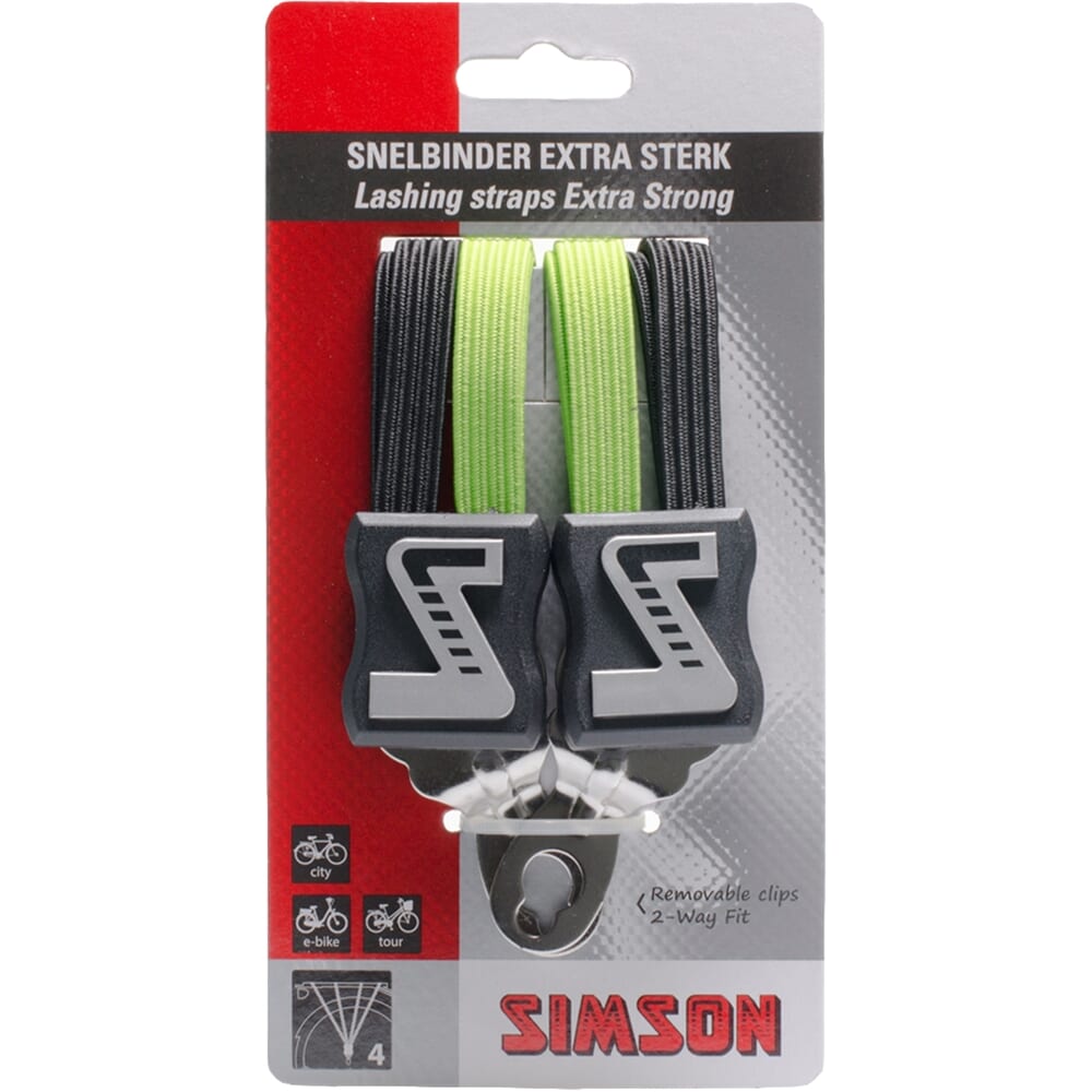 Simson Extra Strong Ratchet Strap Black Green