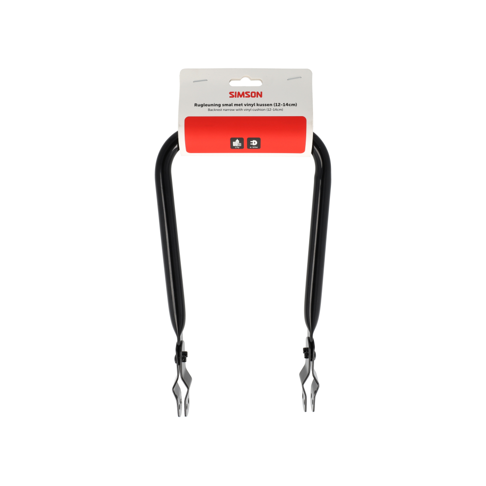 Simson Narrow Black Backrest With Cushion Simson Narrow Black Backrest With Cushion