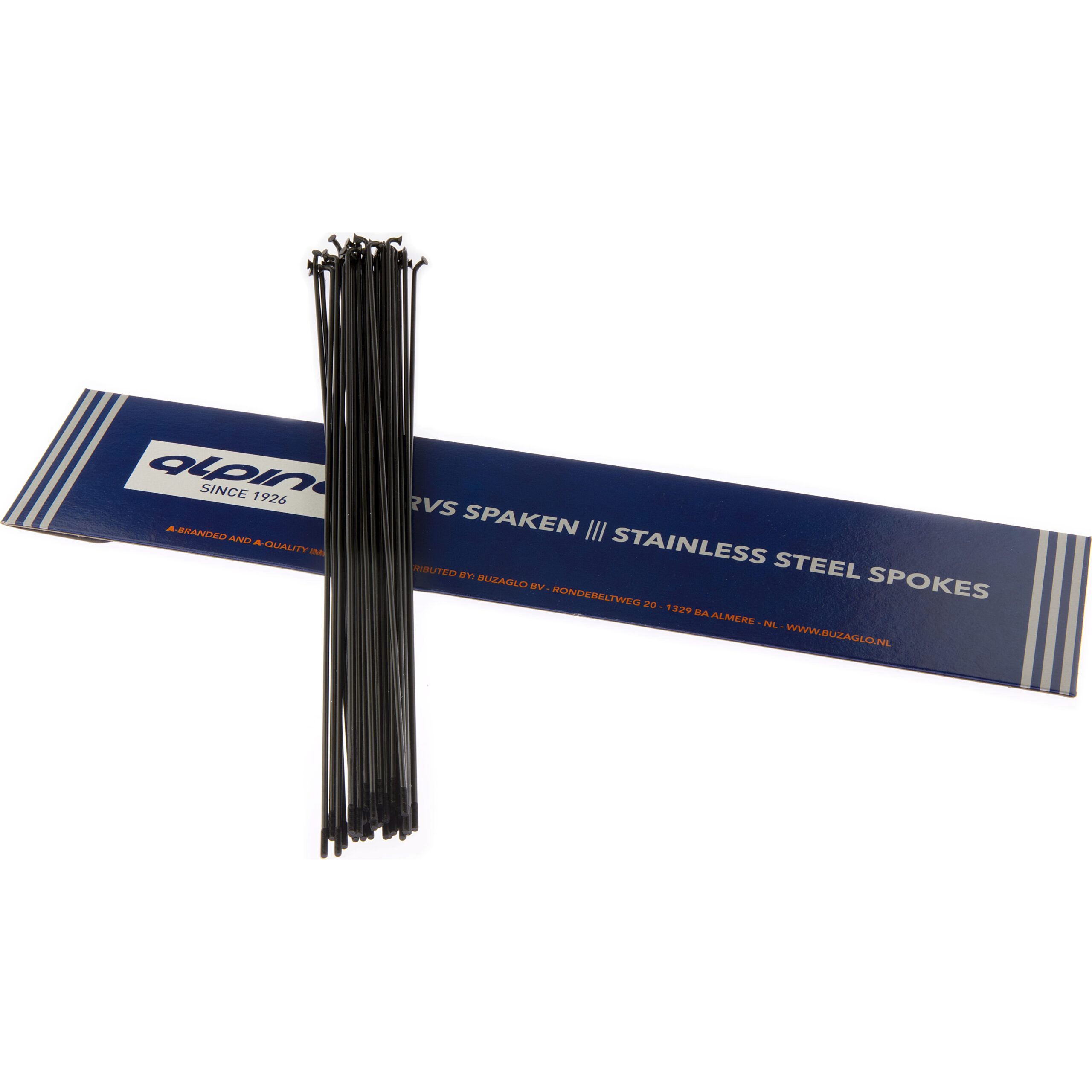 Alp Spoke LDR 14-282mm Stainless Steel Black (36 Pieces) Alp Spoke LDR 14-282mm Stainless Steel Black (36 Pieces)