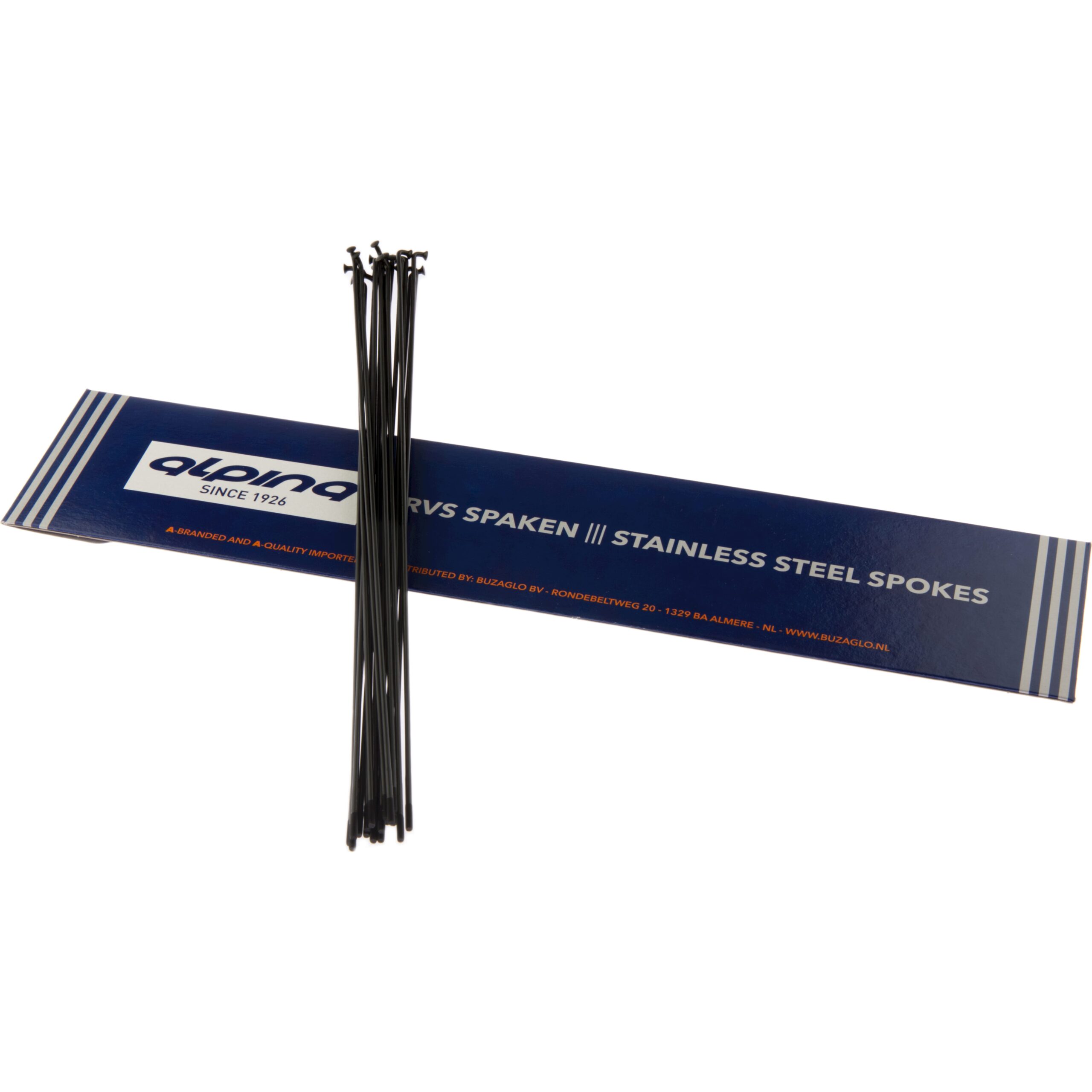 Alp Spoke RC 14-260mm Stainless Steel Black (18 Pieces) Alp Spoke RC 14-260mm Stainless Steel Black (18 Pieces)