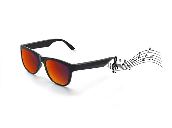 Caliber Soundglasses Smart Glasses Polarized - Red