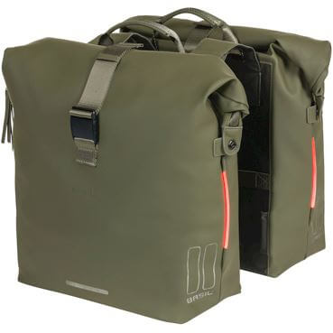 Basil Double Bike Bag SoHo Nordlight Moss Green 41L