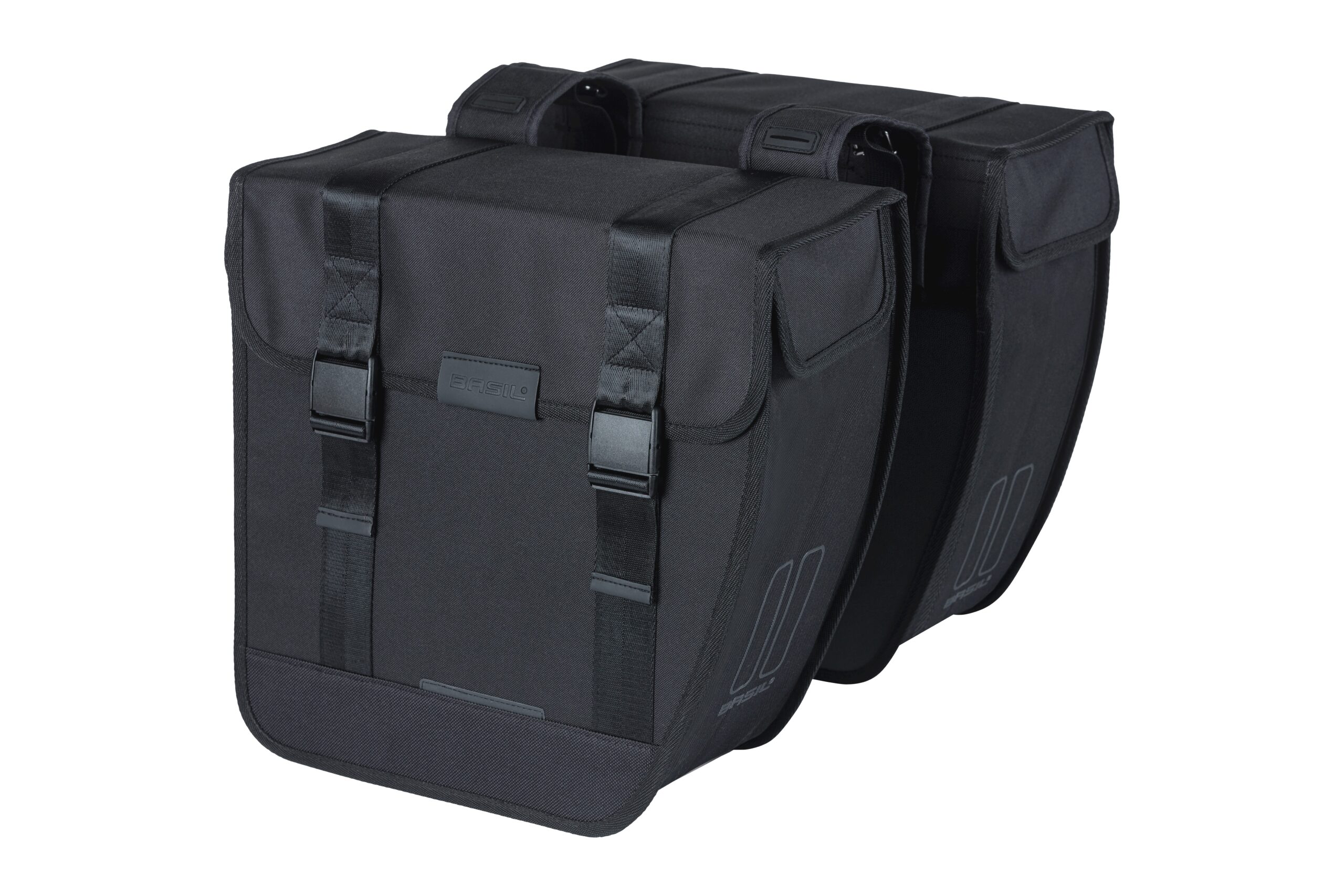 Basil Double Bike Bag Tour XL Black 35L