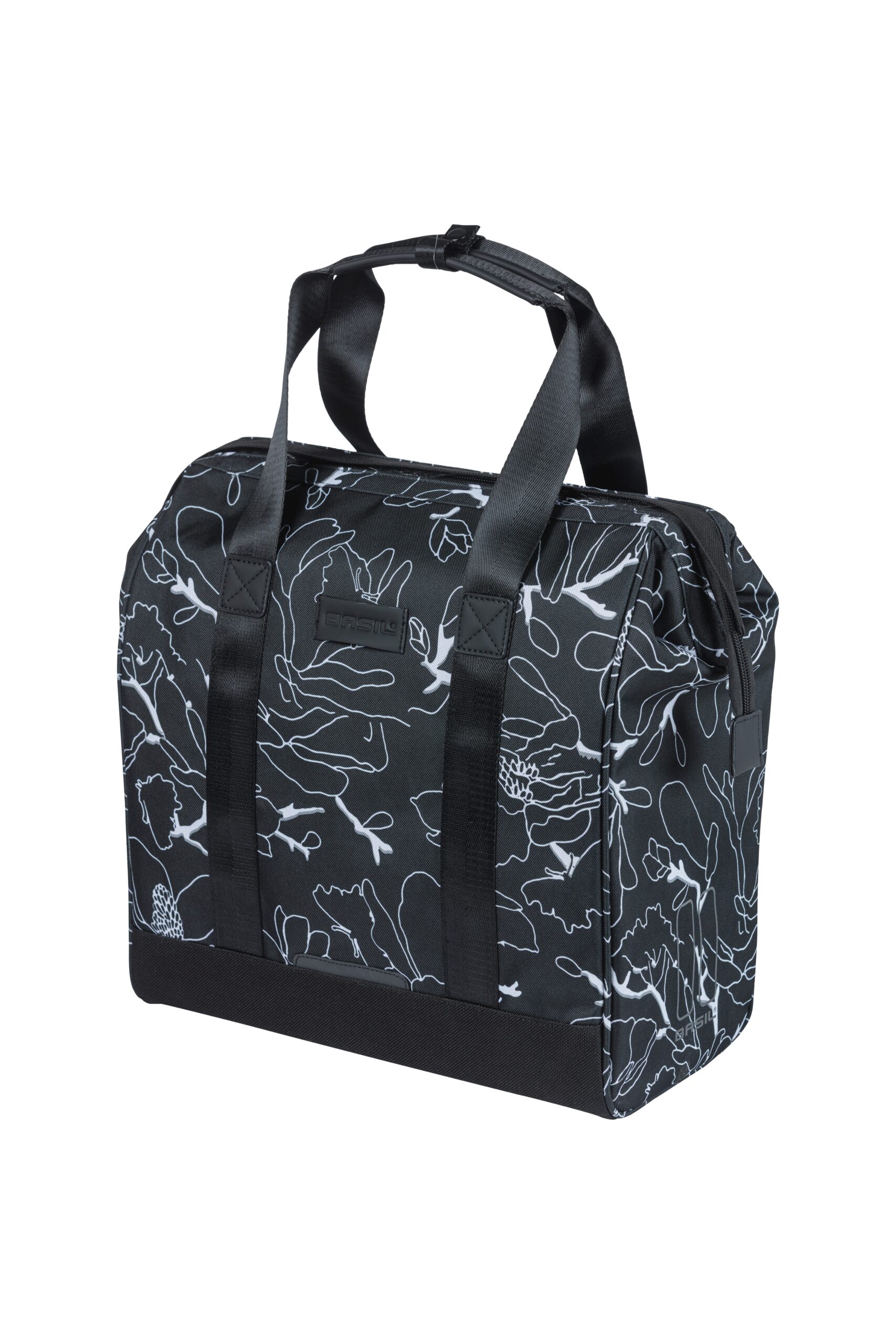 Basil Shoppertas Grand Flower Black 23L