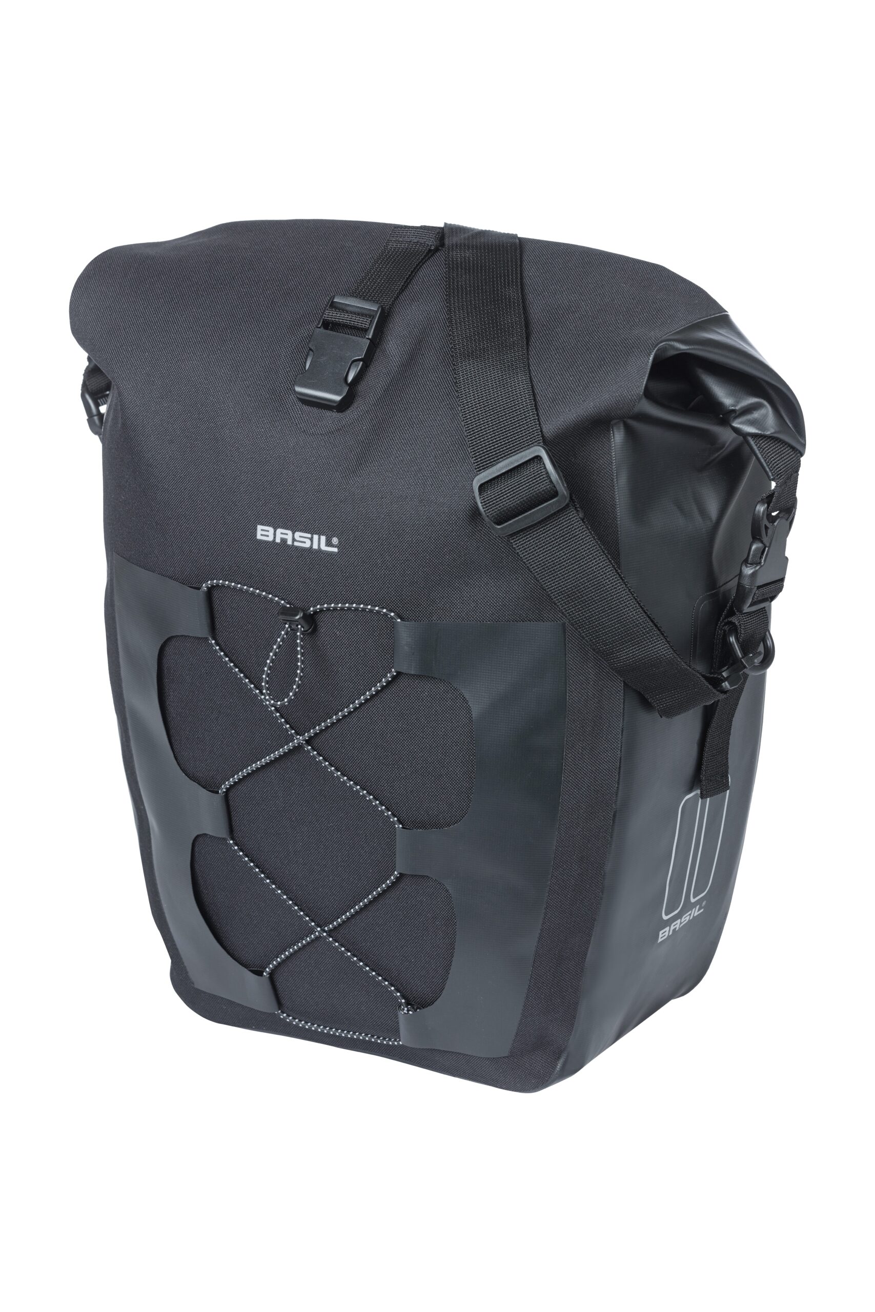 Basil Single Bike Bag Navigator L Waterproof Black 25-31L