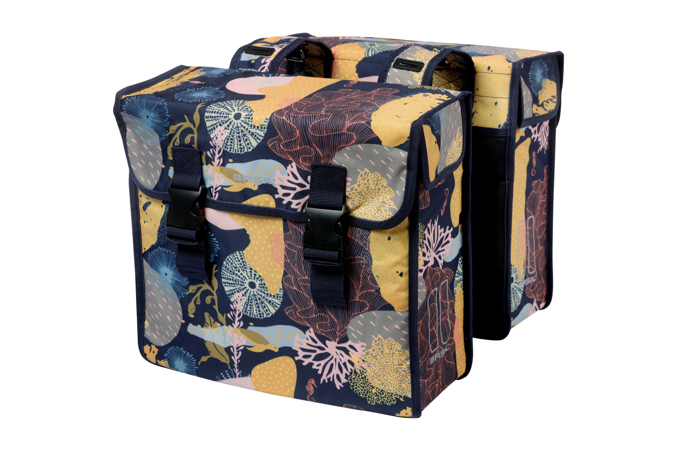 Basil Double Bike Bag Mara XL Reef Night Blue 35L