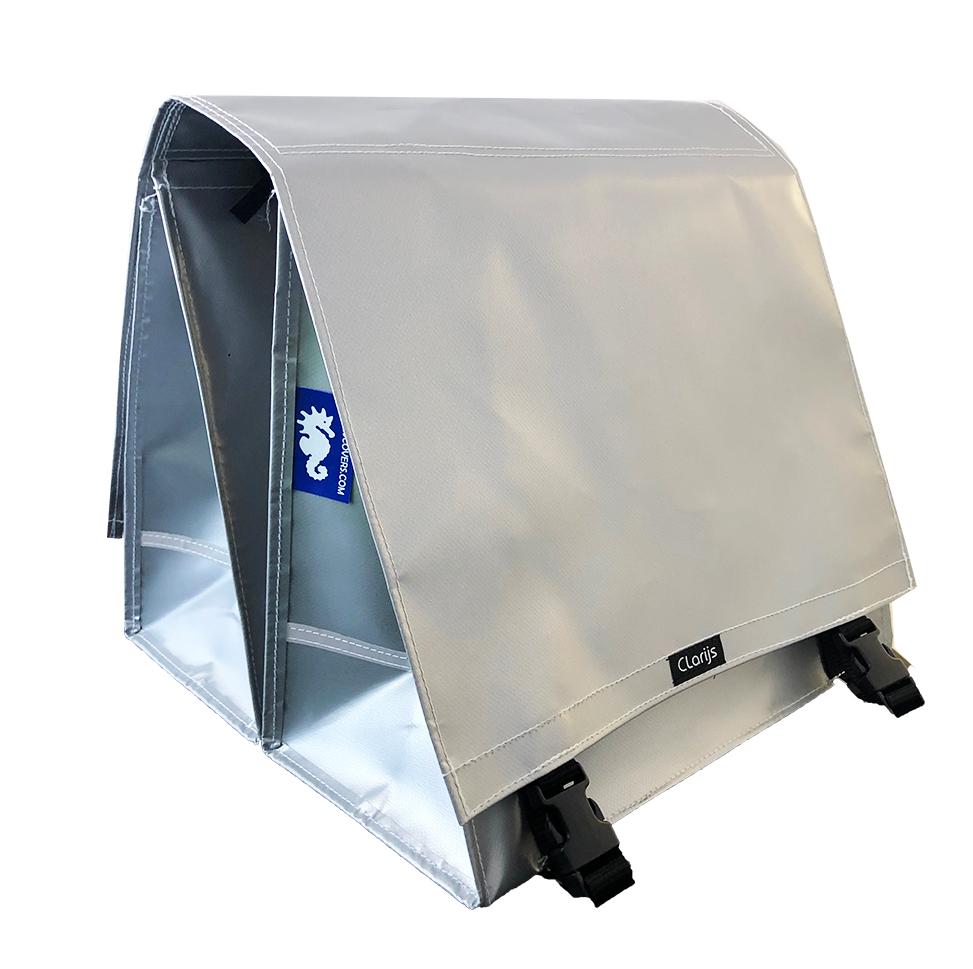 Clarijs Double Bike Bag L PVC 40L With Cutout Silver Clarijs Double Bike Bag L PVC 40L With Cutout Silver
