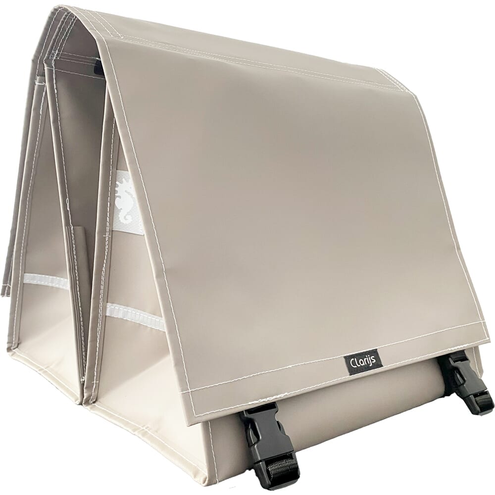 Clarijs Double XL PVC Bike Bag 46L With Cutout Matte Taupe