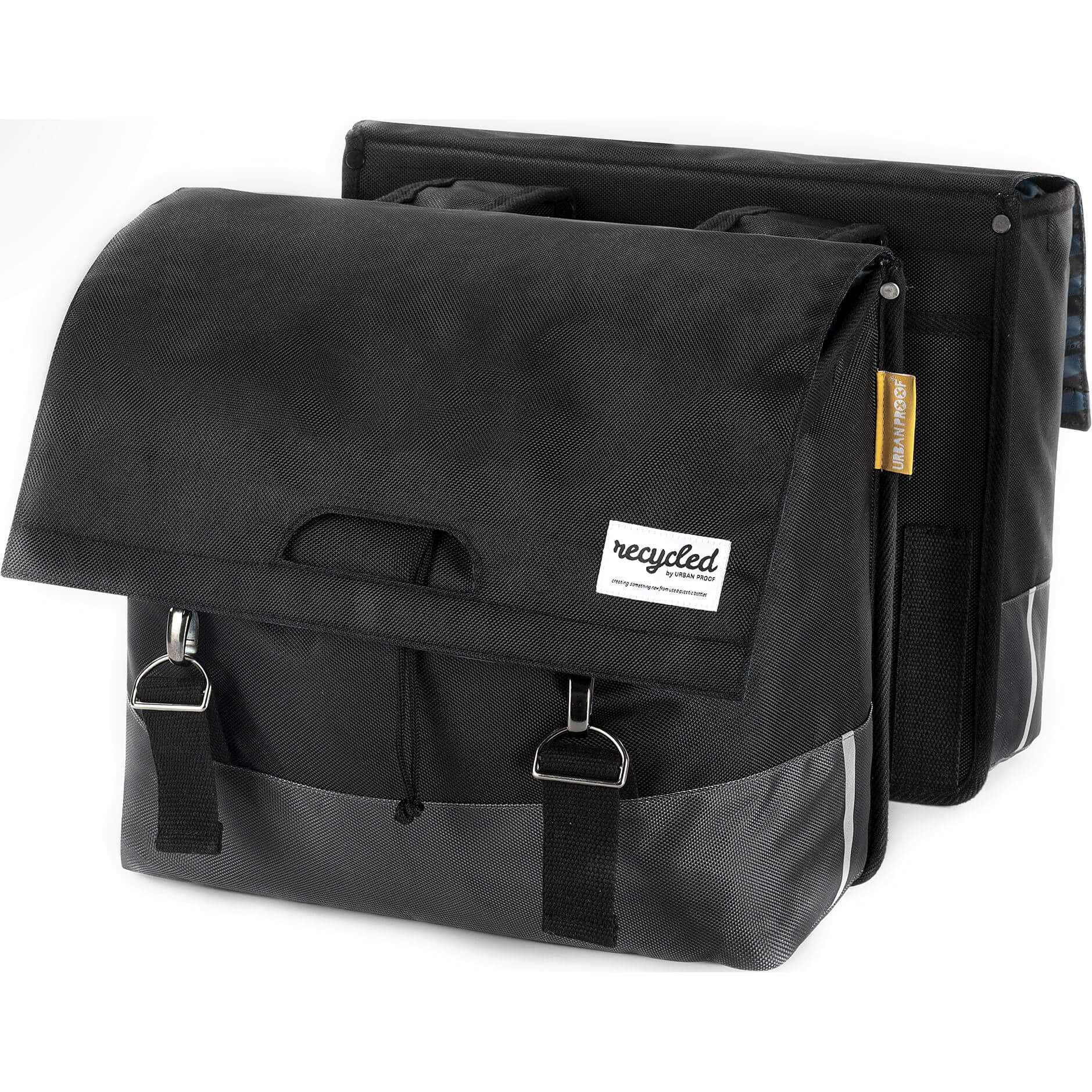 Urban Proof Double Bike Bag 55L Recycled Black Grey
