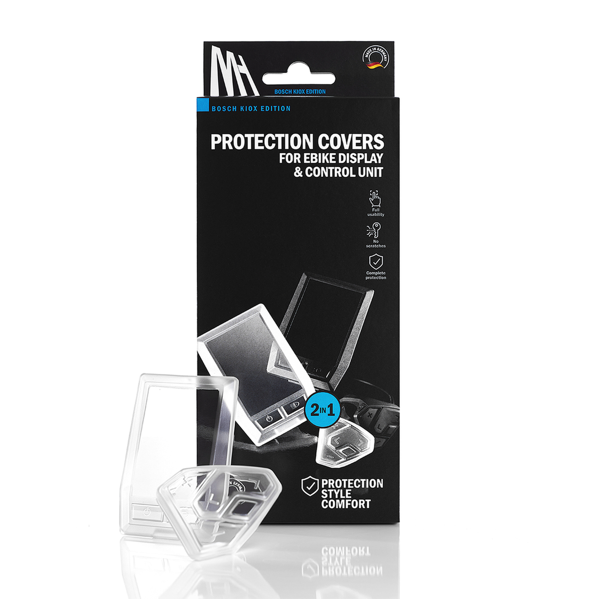 KIOX 2IN1 EDITION display protection for e-bike display and control unit KIOX 2IN1 EDITION display protection for e-bike display and control unit