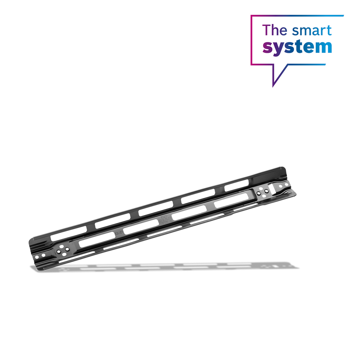 Mounting rail with edge protection, PowerTube 500 vertical, axial (BBP375Y)