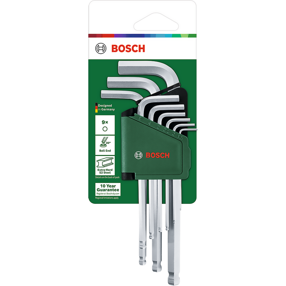 9-delt unbrakonøglesæt